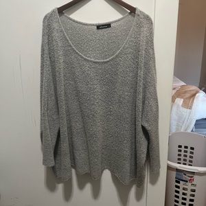 Grey scoop neck sweater
